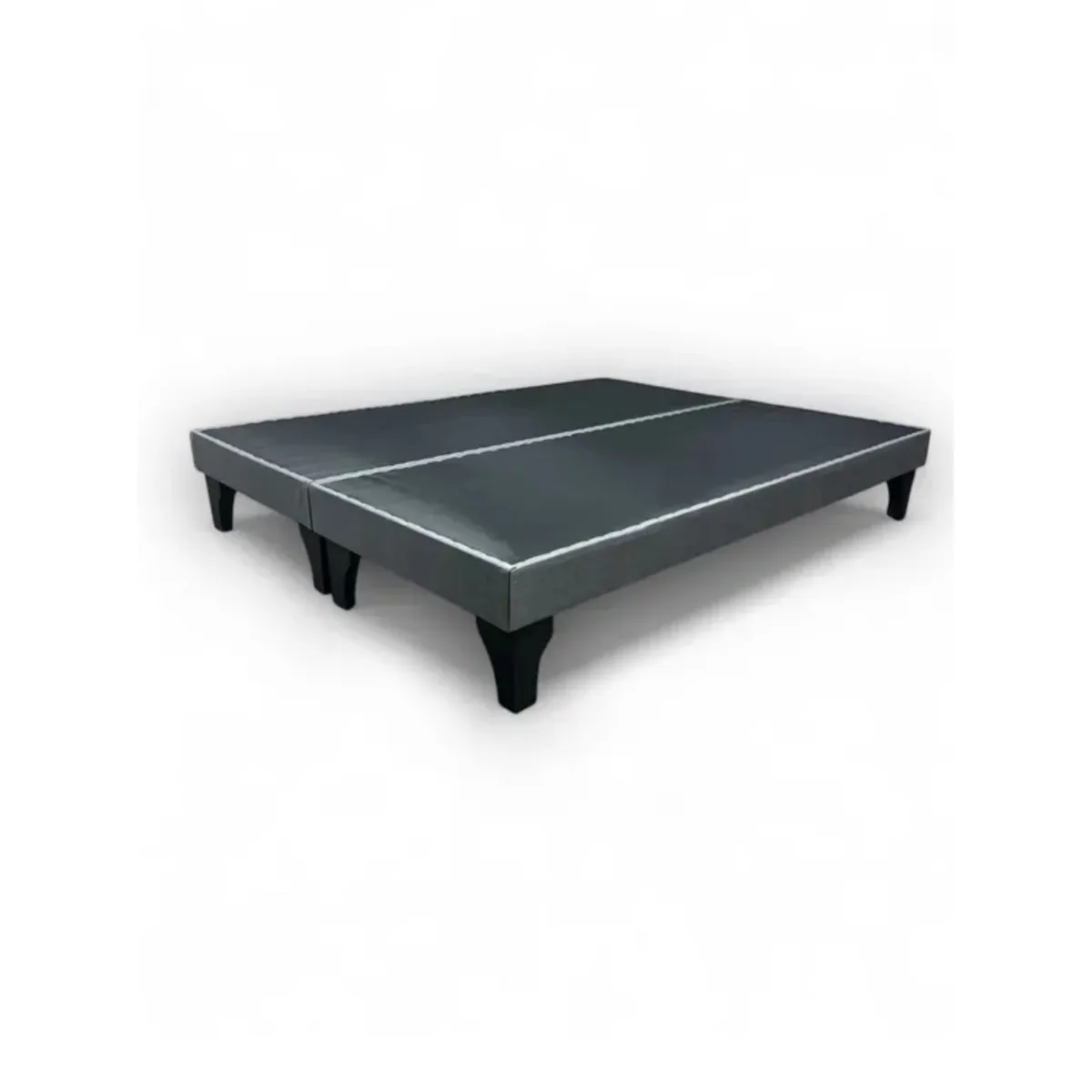 GENERICO - Base de cama 2 plazas europea gris oscuro