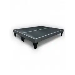 GENERICO - Base de cama 2 plazas europea gris oscuro