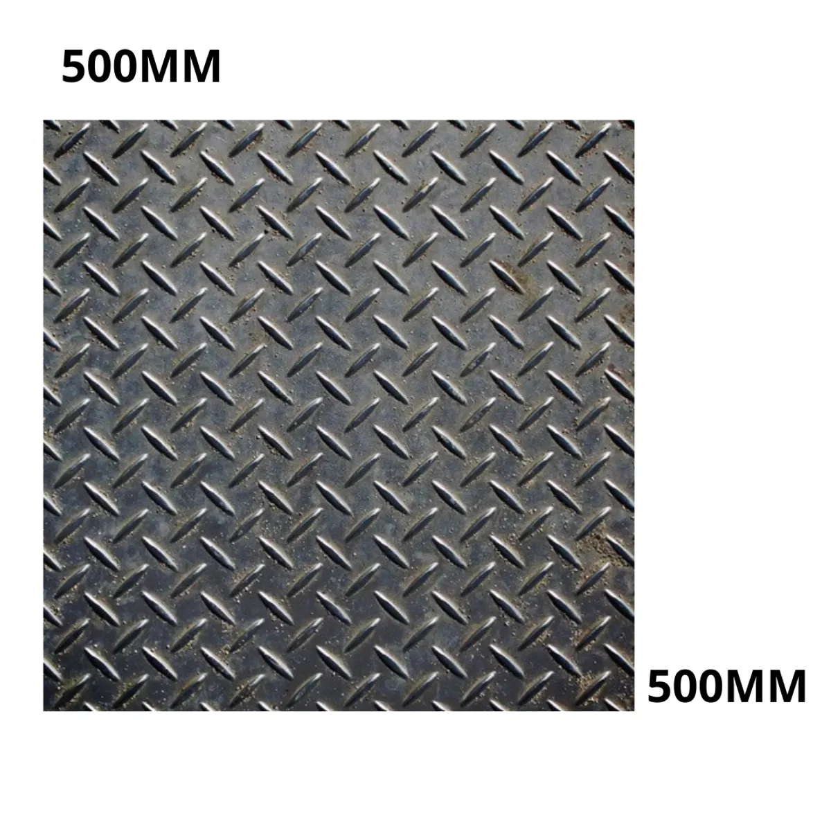 GENERICO - TAPA CAMARA 50X50X6MM FABRICACION HIERRO DIAMANTADO