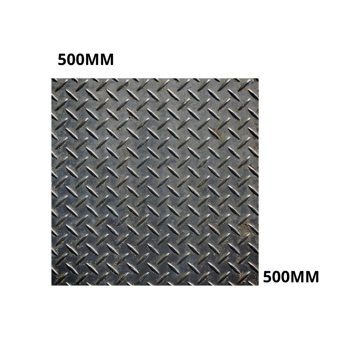 GENERICO - TAPA CAMARA 50X50X6MM FABRICACION HIERRO DIAMANTADO