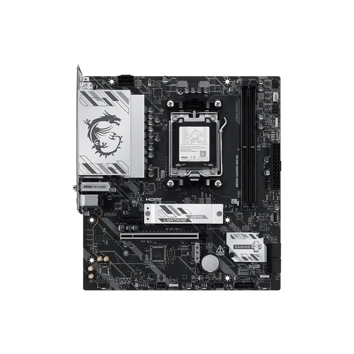 MSI - MB sAM5 AMD - MSI B850M Gaming WIFI6E - Wi-Fi 6E - m-ATX