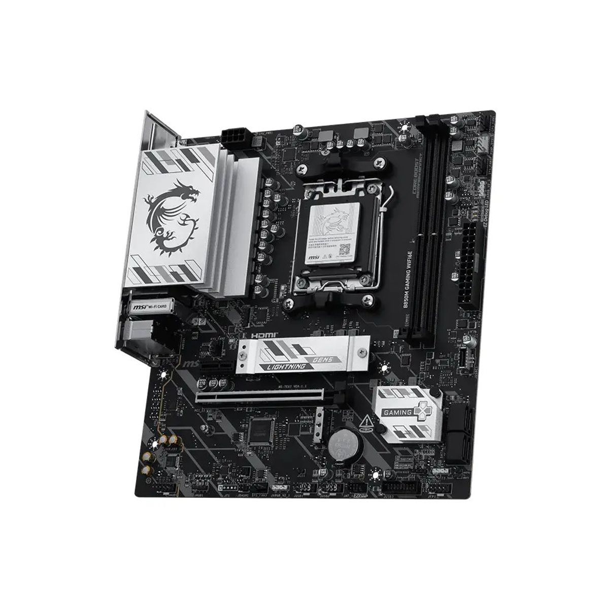 MSI - MB sAM5 AMD - MSI B850M Gaming WIFI6E - Wi-Fi 6E - m-ATX