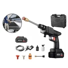 GENERICO - Hidrolavadora Eléctrica Portátil con 1 Batería Recargable