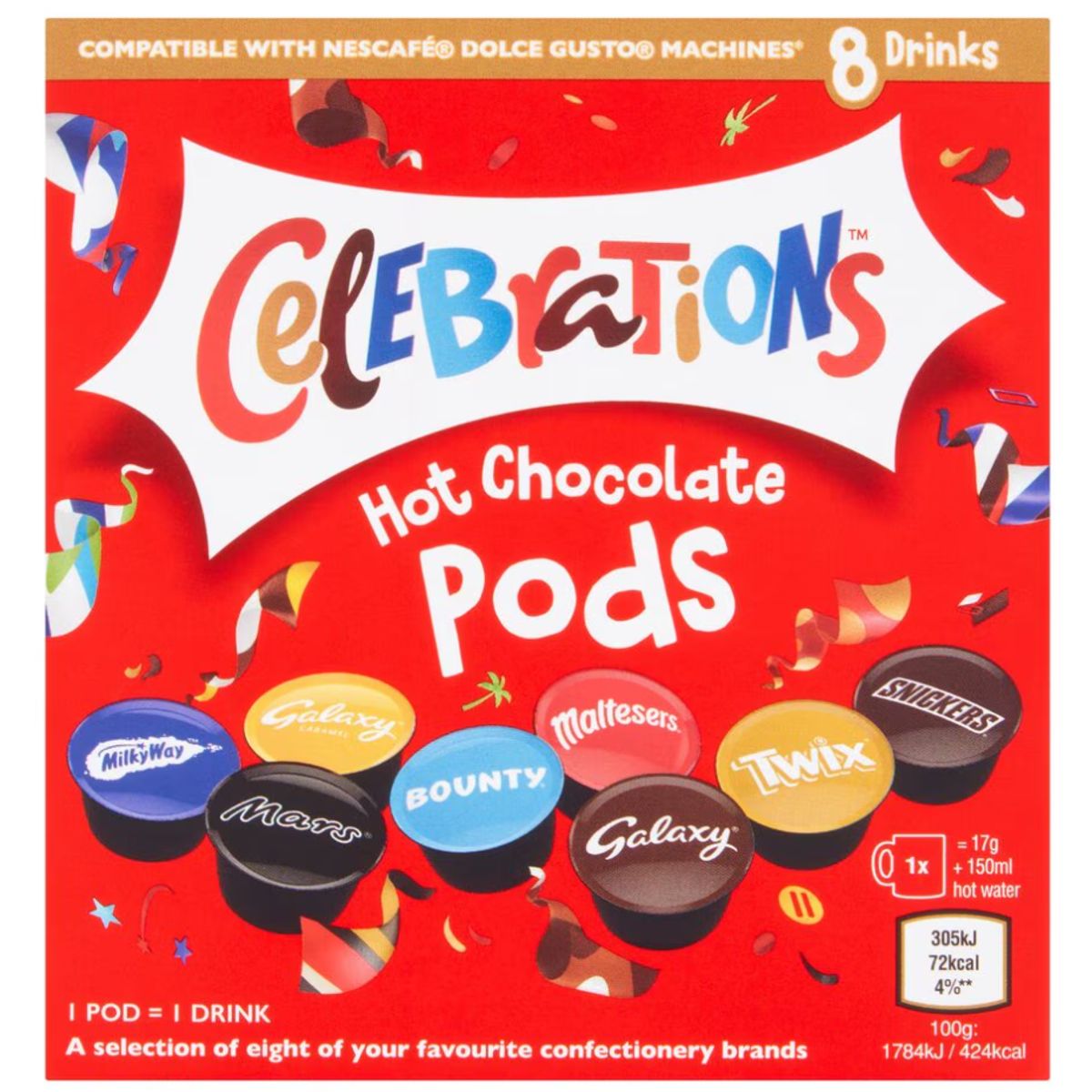 MARS - Chocolate Caliente Celebrations en Cápsulas Mars 8 un