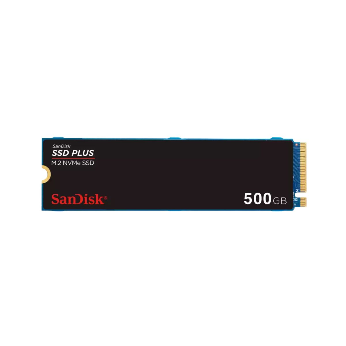 SANDISK - Disco Duro Interno SSD SanDisk Plus 500GB NVMe M.2 2280 PCIe 3.0 x4