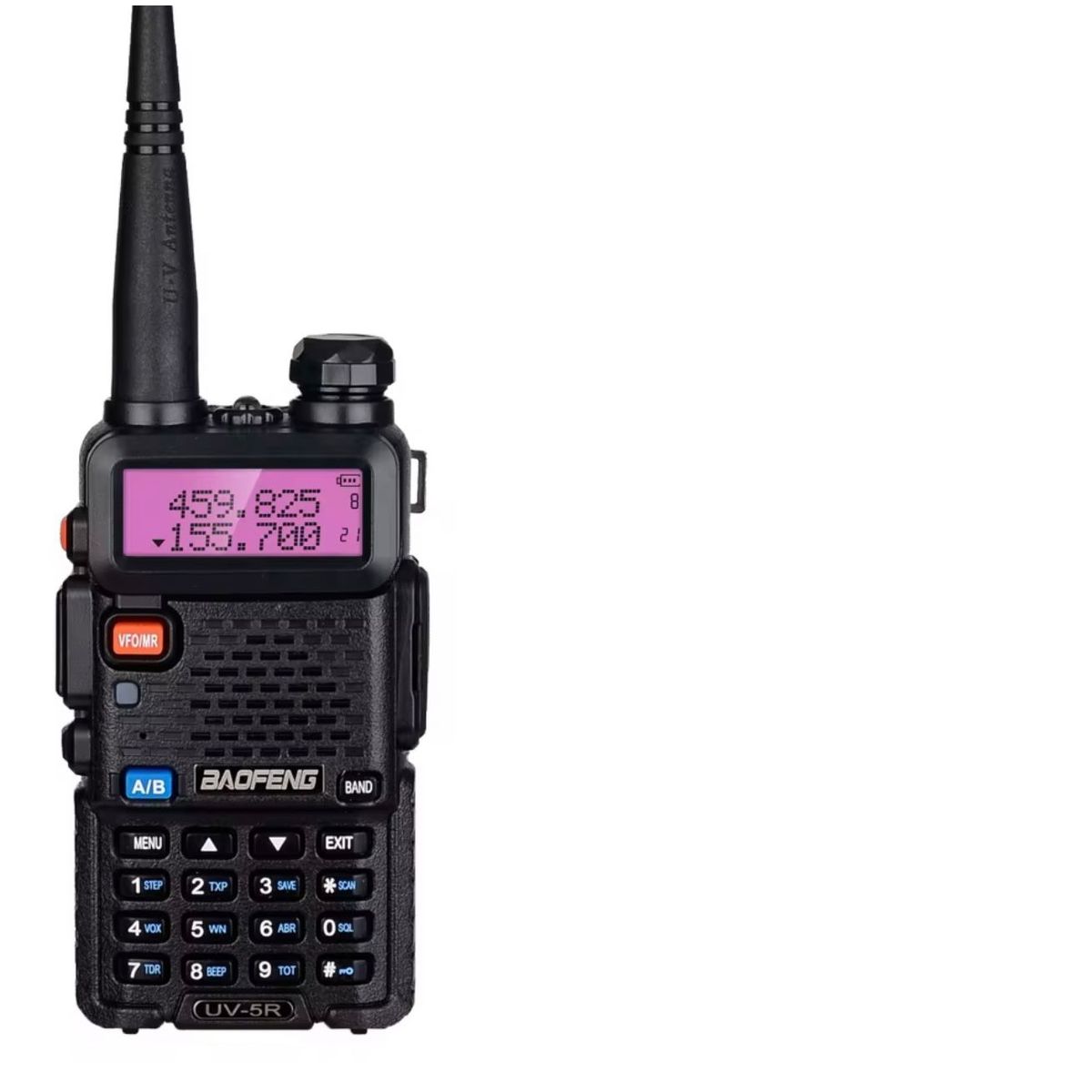 BAOFENG - Radio Transmisor Walkie Talkie Dual Band Uv-5r Vhf Uhf Fm Negro 2.5ppm