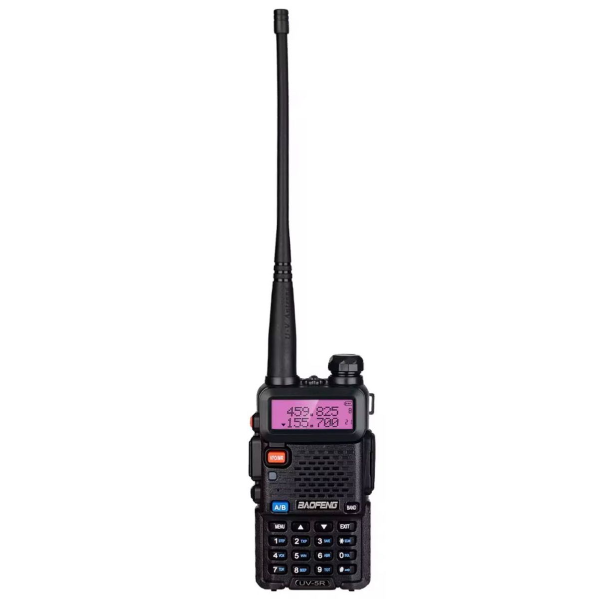 BAOFENG - Radio Transmisor Walkie Talkie Dual Band Uv-5r Vhf Uhf Fm Negro 2.5ppm
