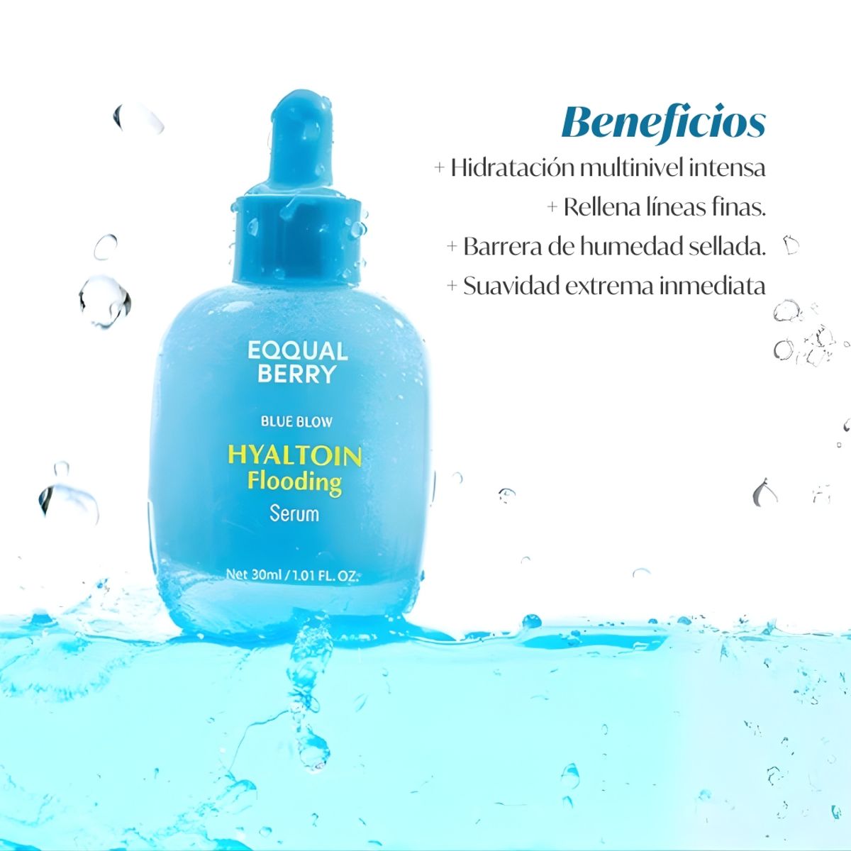 EQQUALBERRY - Serum de ácido hialurónico ultra hidratante 30ml