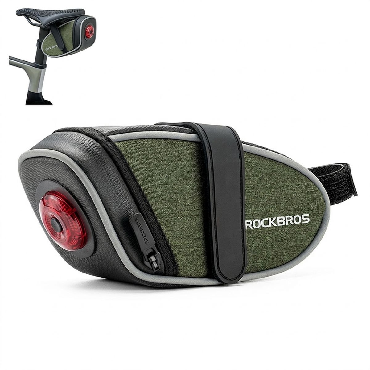 GENERICO - Bolso Asiento Sillín Bicicleta Rockbros Reflectante