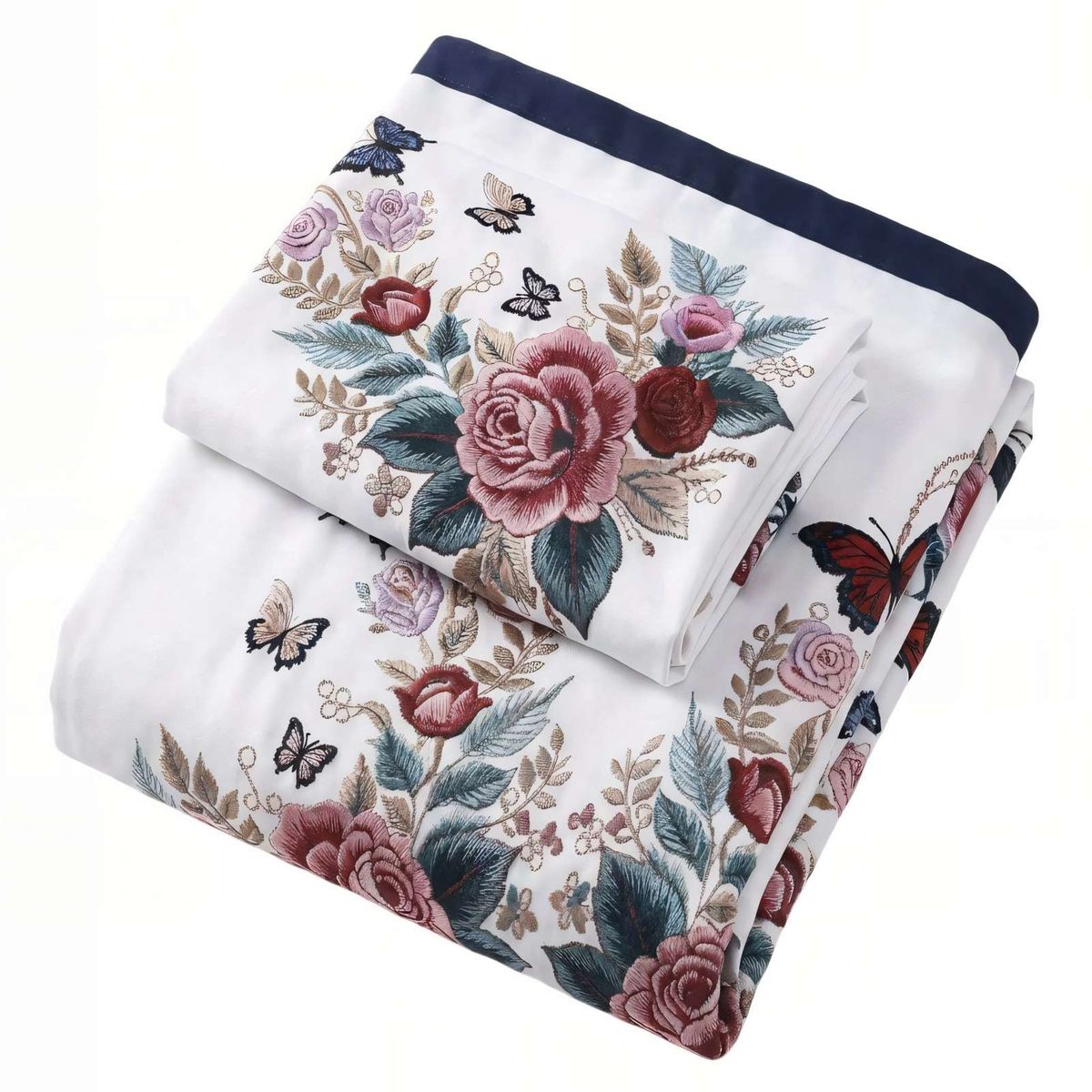 GENERICO - JUEGO DE CORTINA 3 PIEZAS PARA COCINA 1PIEZA152CMX91CM 2PIEZA75CMX91CM CON DISEÑO COLOR BLANCO