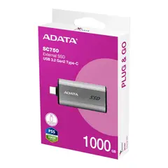 ADATA - Disco Externo SSD 1TB - SC750 - USB-C