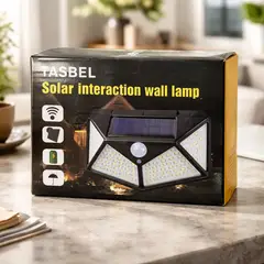 GENERICO - Farol Solar de 100 LEDs con Sensor de Movimiento