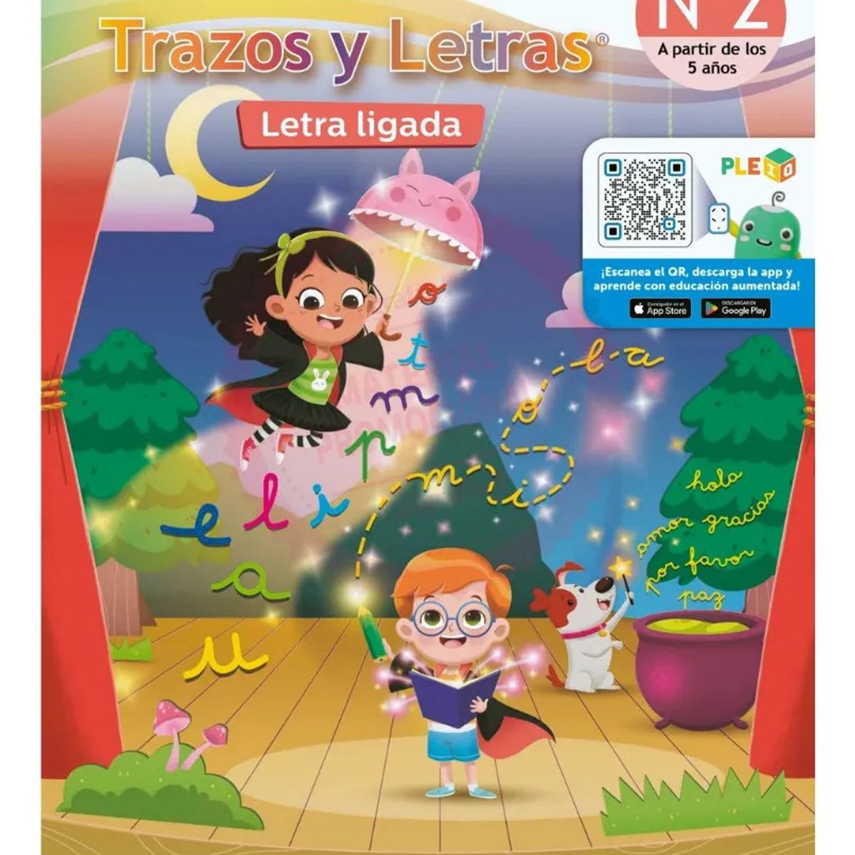 CALIGRAFIX - TRAZOS Y LETRAS 2 LETRA LIGADA 5 AÑOS -  NUEVA EDICIÓN 2026