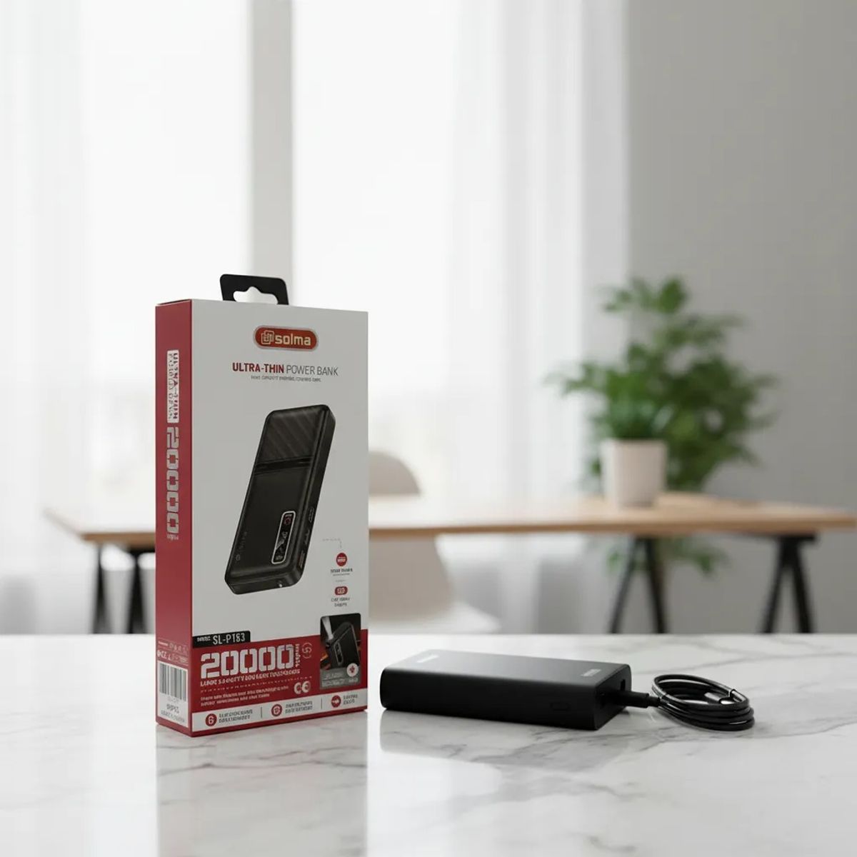 GENERICO - Cargador Portatil Power Bank 20000mAh
