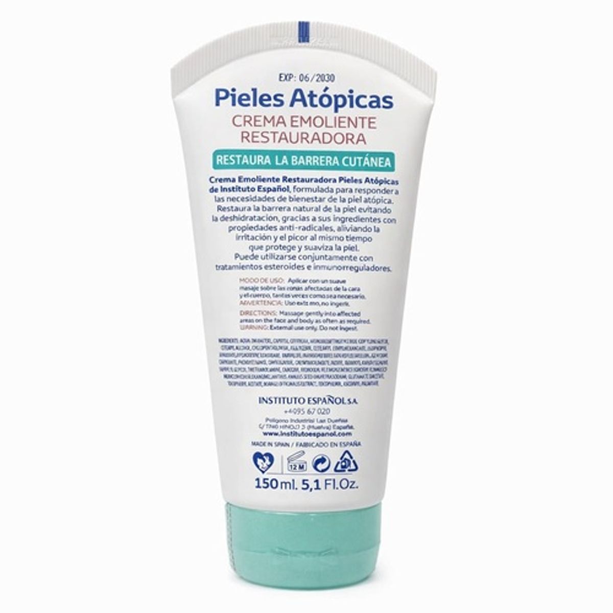 INSTITUTO ESPANOL - CREMA EMOLIENTE RESTAURADORA PIEL ATOPICAS 150 ML