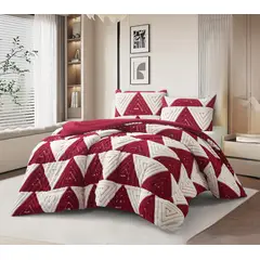 GENERICO - COBERTOR SHERPA JACQUARD CUTTING DE ALGODON CON HERMOSO DISEÑO