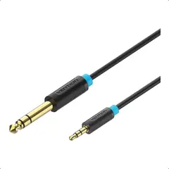 VENTION - Cable Audio Auxiliar 6.3mm A 3.5mm Estéreo 1 Met Profesional