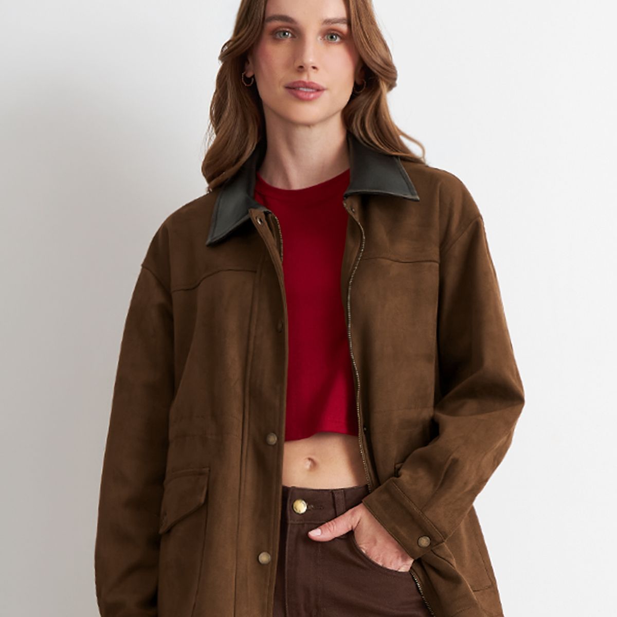 NICOPOLY - Chaqueta Tipo Barbour Mocca Nicopoly