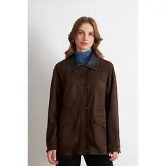 NICOPOLY - Chaqueta Tipo Barbour Mocca