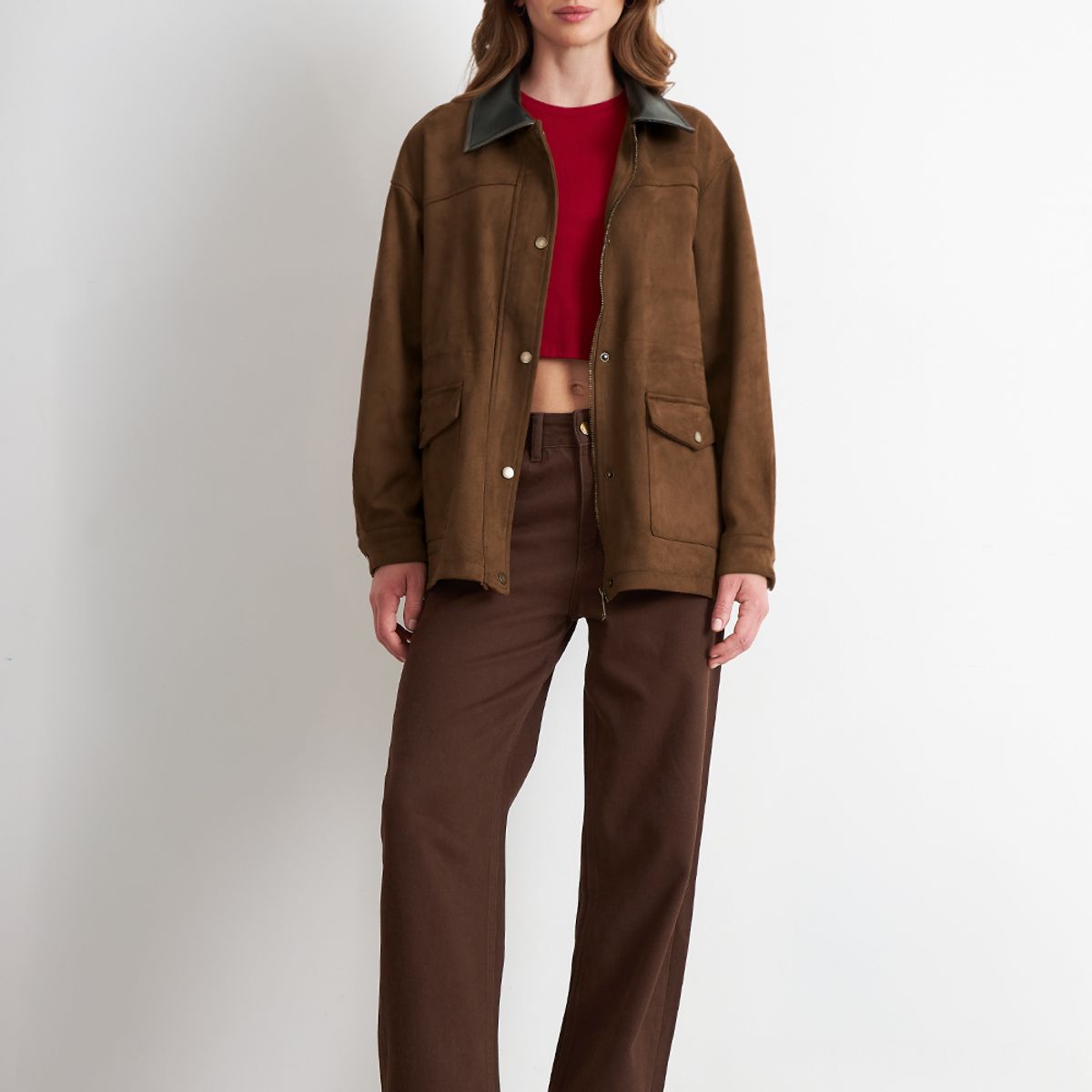 NICOPOLY - Chaqueta Tipo Barbour Mocca Nicopoly