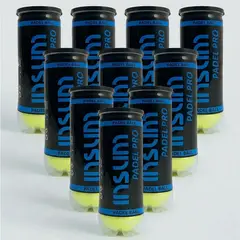 GENERICO - ESPECIAL 10 TARROS PELOTAS PADEL PREMIUM INSUM PRO - 3 UNIDADES POR TARRO