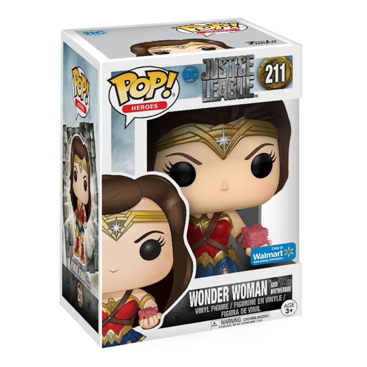 FUNKO - Funko Pop Dc – La Mujer Maravilla 211 + Protector