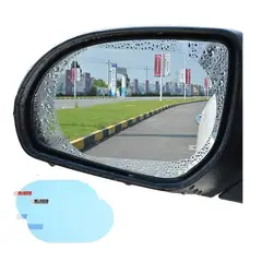 GENERICO - Laminas Antiempañantes Anti Agua 100150mm Accesorios Adhesivo Ventana 2und Par Sticker Para Autos Ovalada Qatarshop Lamina Para Espejo Retrovisor Auto Lluvia