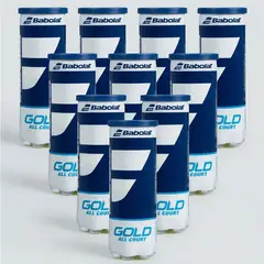 BABOLAT - ESPECIAL 10 TARROS PELOTAS TENIS GOLD ALL COURT - 3 UNIDADES POR TARRO