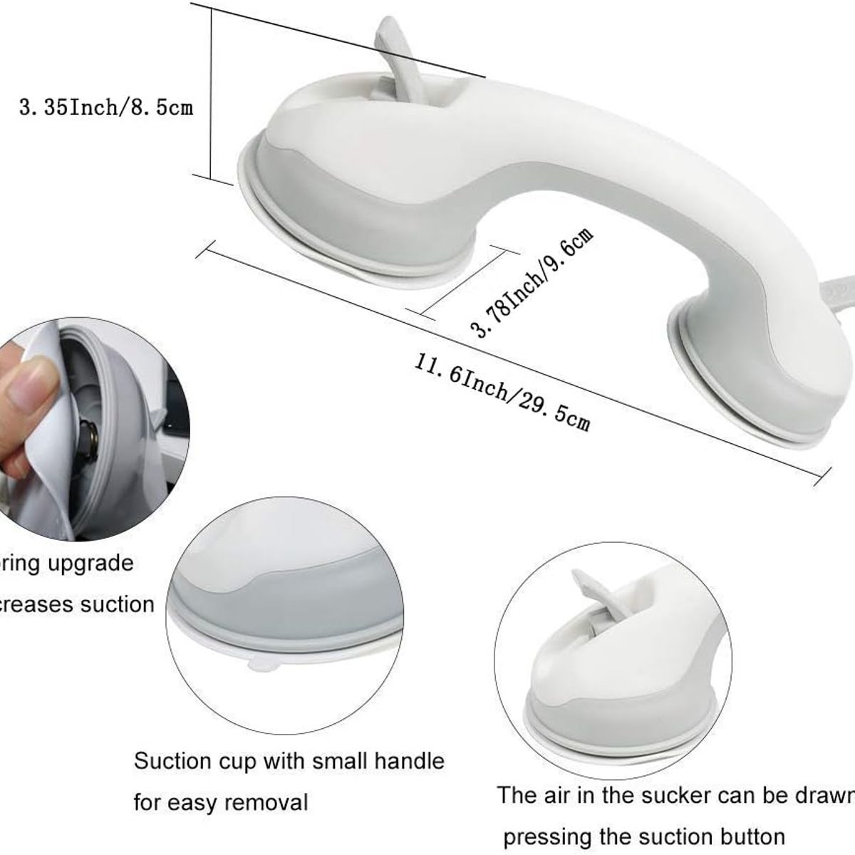 MOVI - Soporte de Baño para Muros Anticaídas Adhesivo