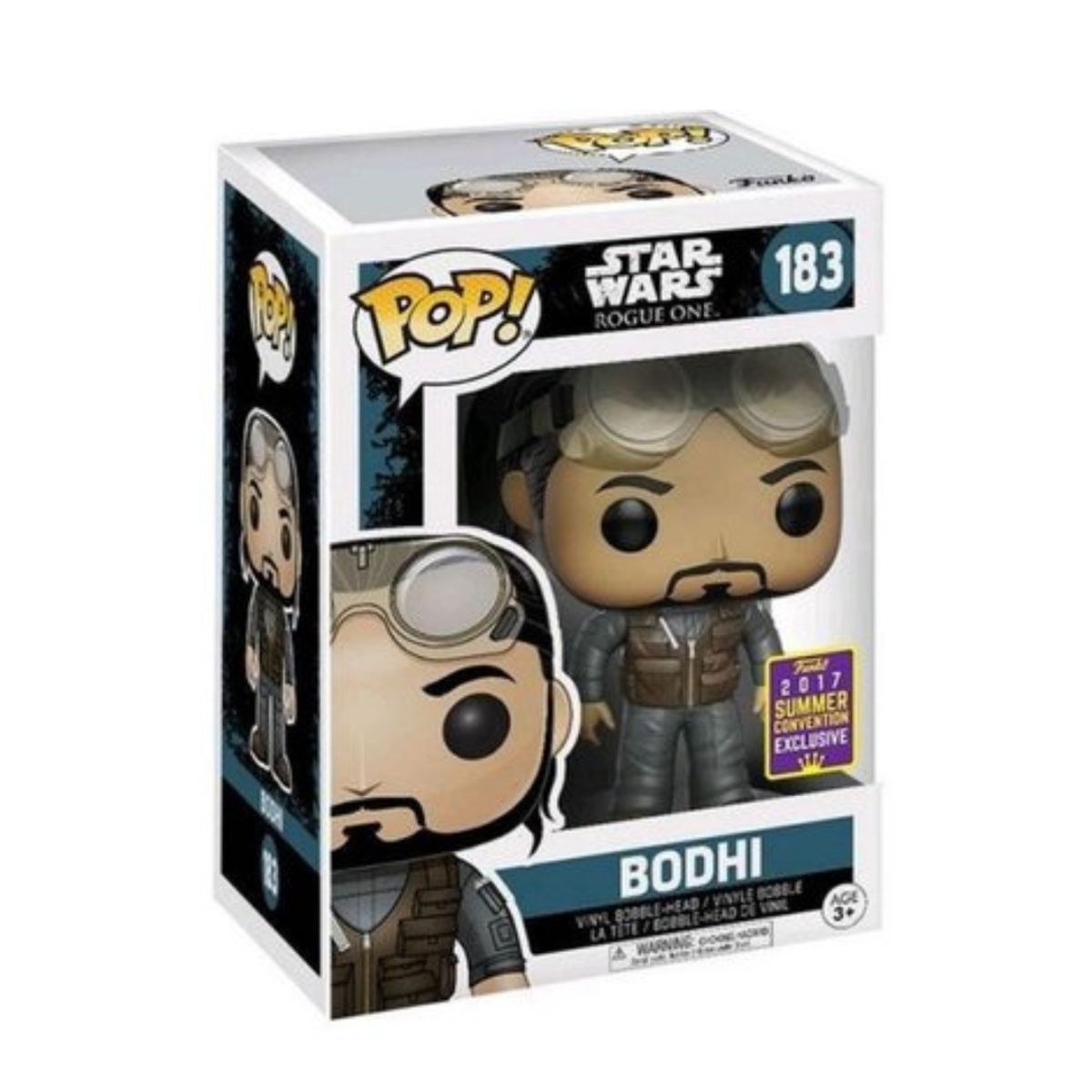 FUNKO - Funko Pop Star Wars – Bodhi 183 + Protector
