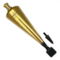 KAMASA - Plomada Dorada Para Albañil 16oz Profesional
