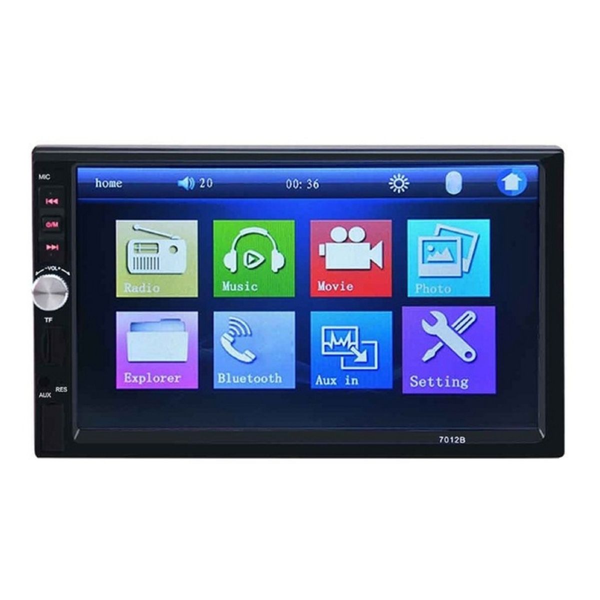 GENERICO - Radio Auto Dos Din Mirror Link Bluetooth Video Usb Pantalla Adkar