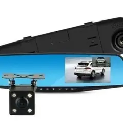 GENERICO - Espejo Carro Retrovisor Dvr Cámara D Reversa 4.3 PuLG 1080hd