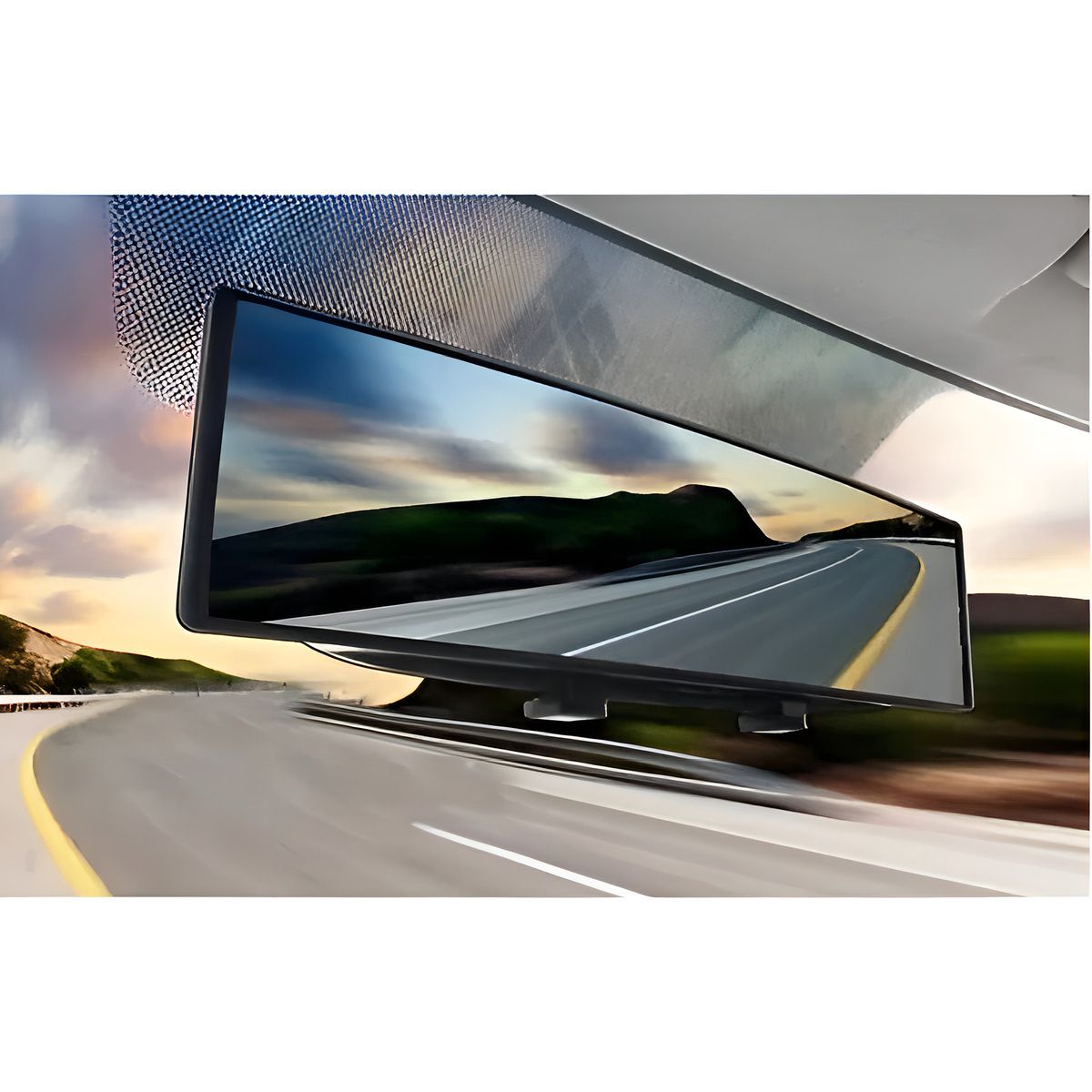 Espejo Retrovisor Panorámico 30cm Gianpa Variedades Para Auto y Camioneta, marca GENERICO - Foto Principal