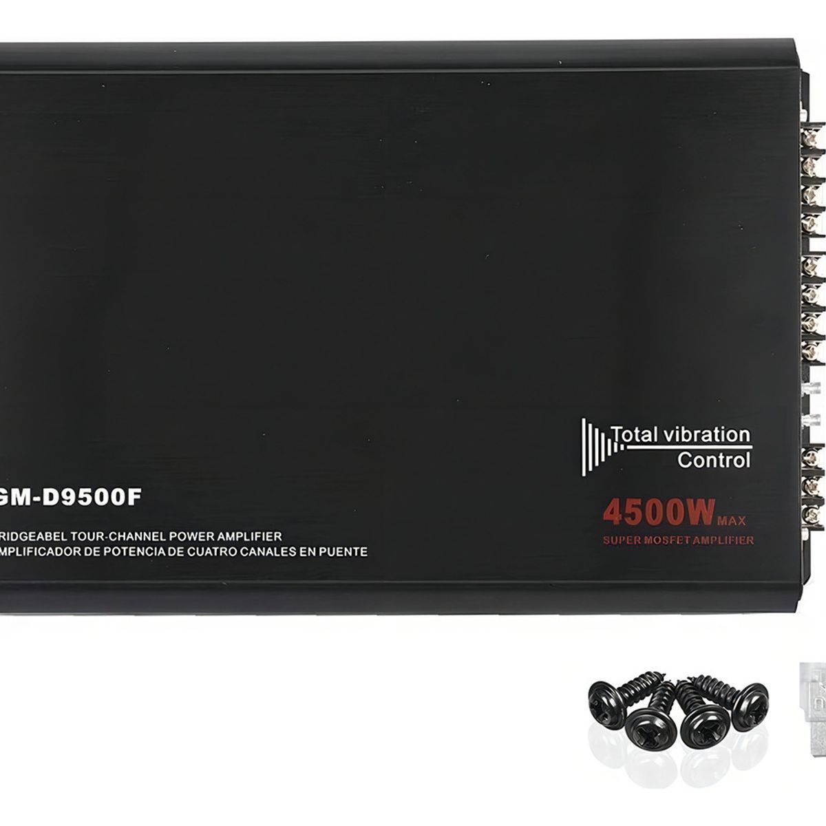 GENERICO - Amplificador Fuente Audiobahn 4500w 4 Canales Para Auto