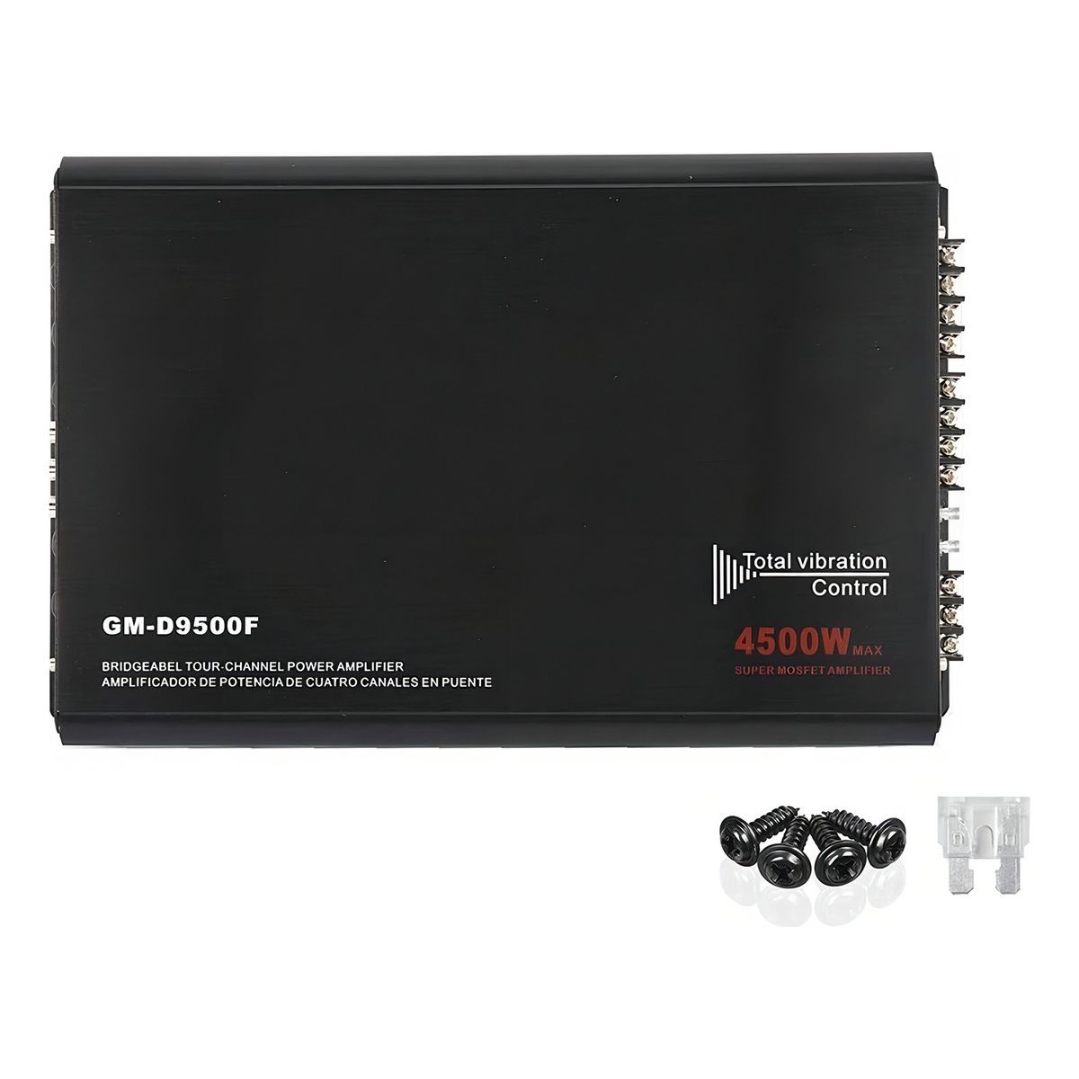 GENERICO - Amplificador Fuente Audiobahn 4500w 4 Canales Para Auto