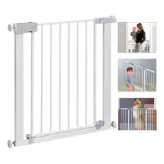 EVERSO - Reja De Seguridad Escalera Puerta Ajustable Bebés Y Mascotas