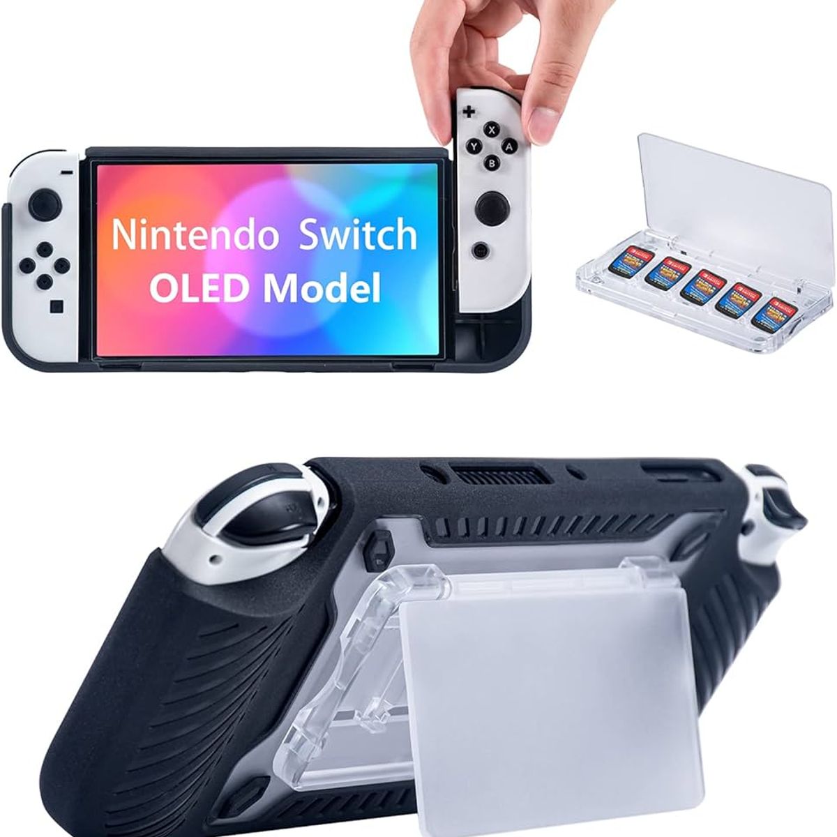 GENERICO - carcasa para nitend o switch 2 anti impacto black