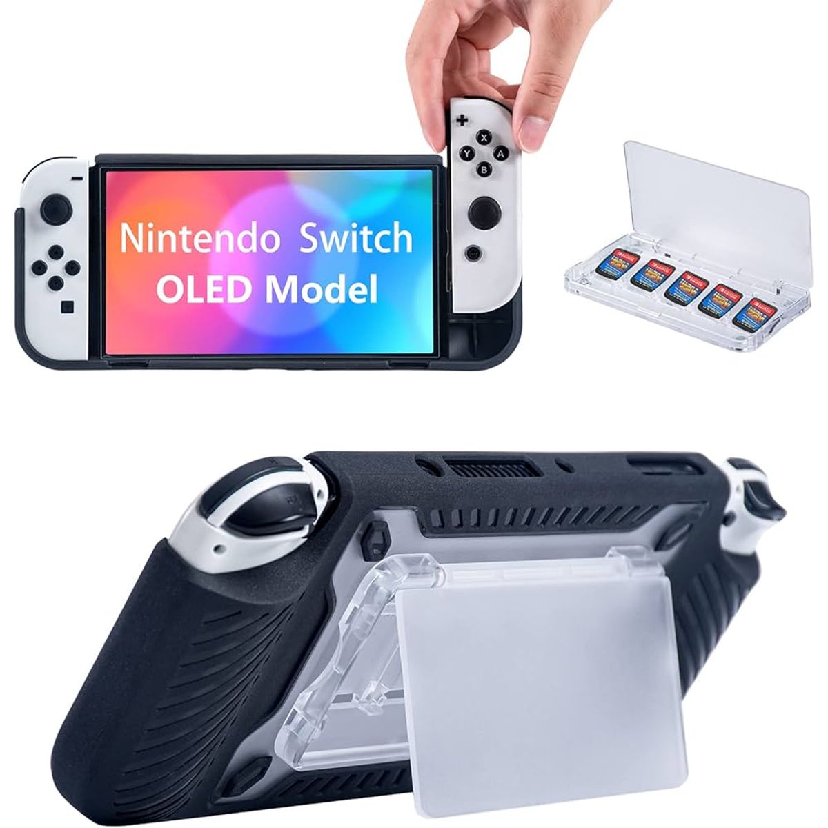 GENERICO - carcasa para nitend o switch 2 anti impacto black