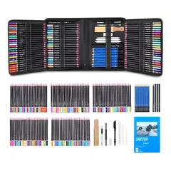 EVERSO - Kit 145 Lápices De Dibujo Y Boceto Con Accesorios Multicolor