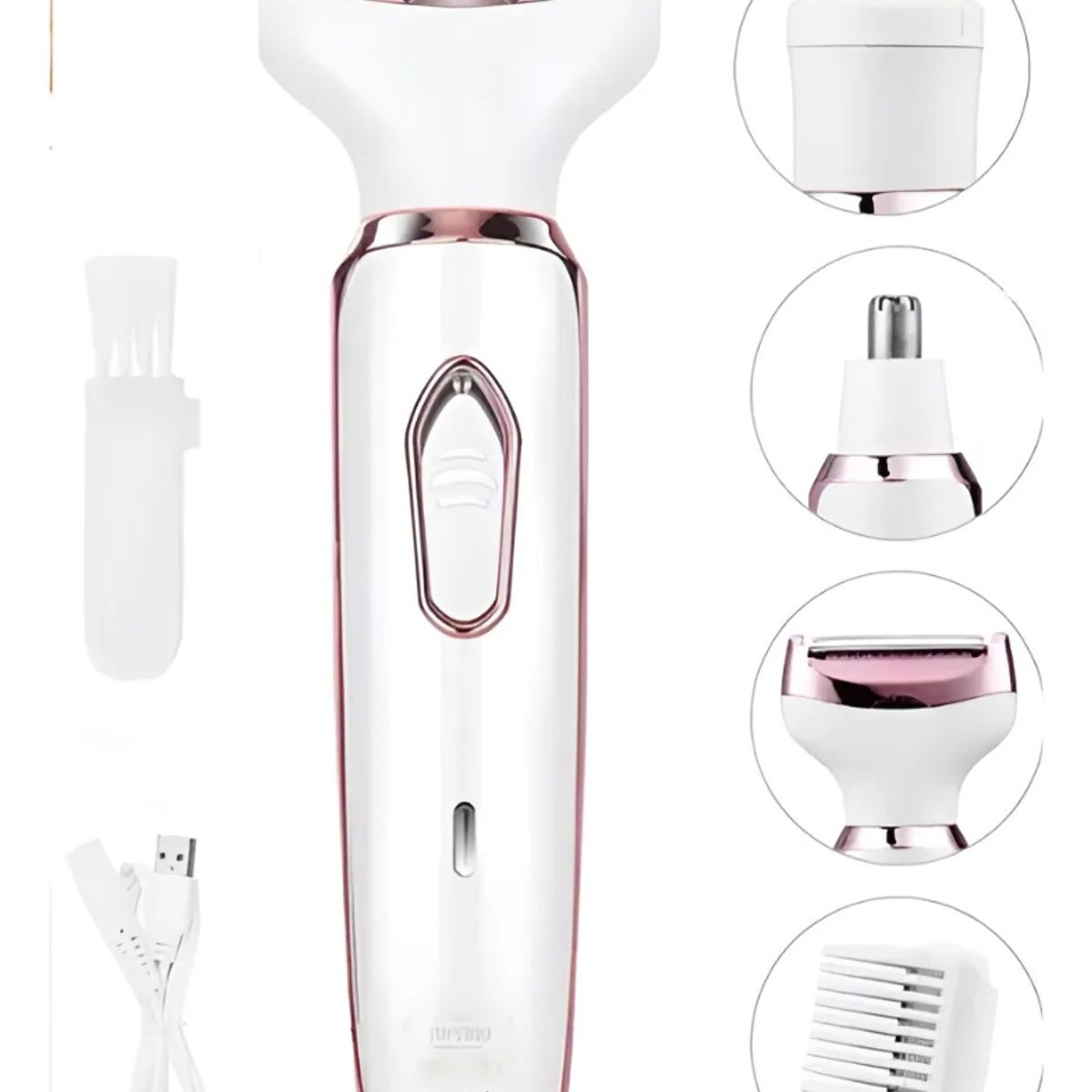 GENERICO - Depiladora Recortadora Recargable nariz Cejas Blanco