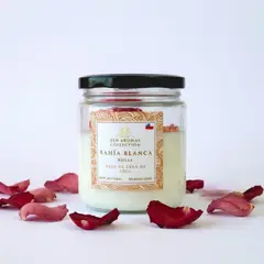 GENERICO - Vela Aromática Bahía Blanca Fragancia Rosas Decorativa Zen Aromas