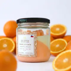 GENERICO - Vela Aromática Barcelona Fragancia Naranja Decorativa Zen Aromas