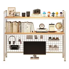 EVERSO - Organizador De Escritorio Multifuncional Con Repisa Metal