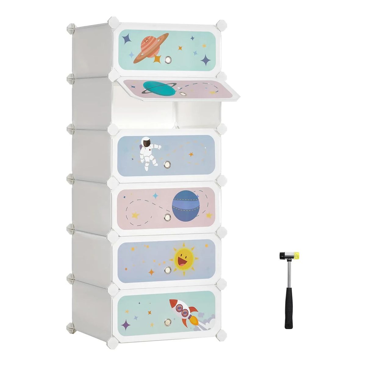 EVERSO - Cajas Organizadoras Modular De 6 Niveles Para Ropa Zapatero