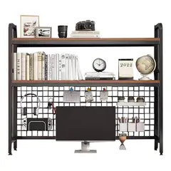 EVERSO - Organizador De Escritorio Con Repisa Metal Multifuncional