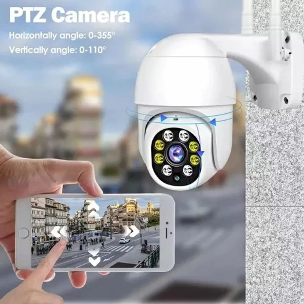 GENERICO - pack x2 Camaras Ip para exterior impermiable vision nocturna  1080p Motorizada