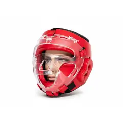 MUUK - CABEZAL DE ARTES MARCIALES CON MICA ROJO L