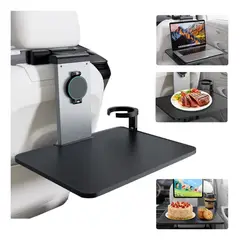 EVERSO - Mesa Bandeja Plegable De Comida Y Porta Vasos Autos Asiento
