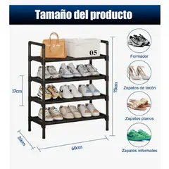 GENERICO - 4 Niveles Mueble Zapatero Organizador Racks Zapatera Armable